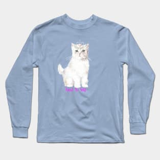 Treat Yo Self Princess Cat Long Sleeve T-Shirt